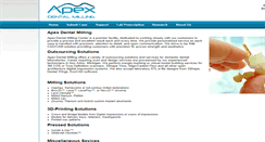 Desktop Screenshot of apexdentalmilling.com